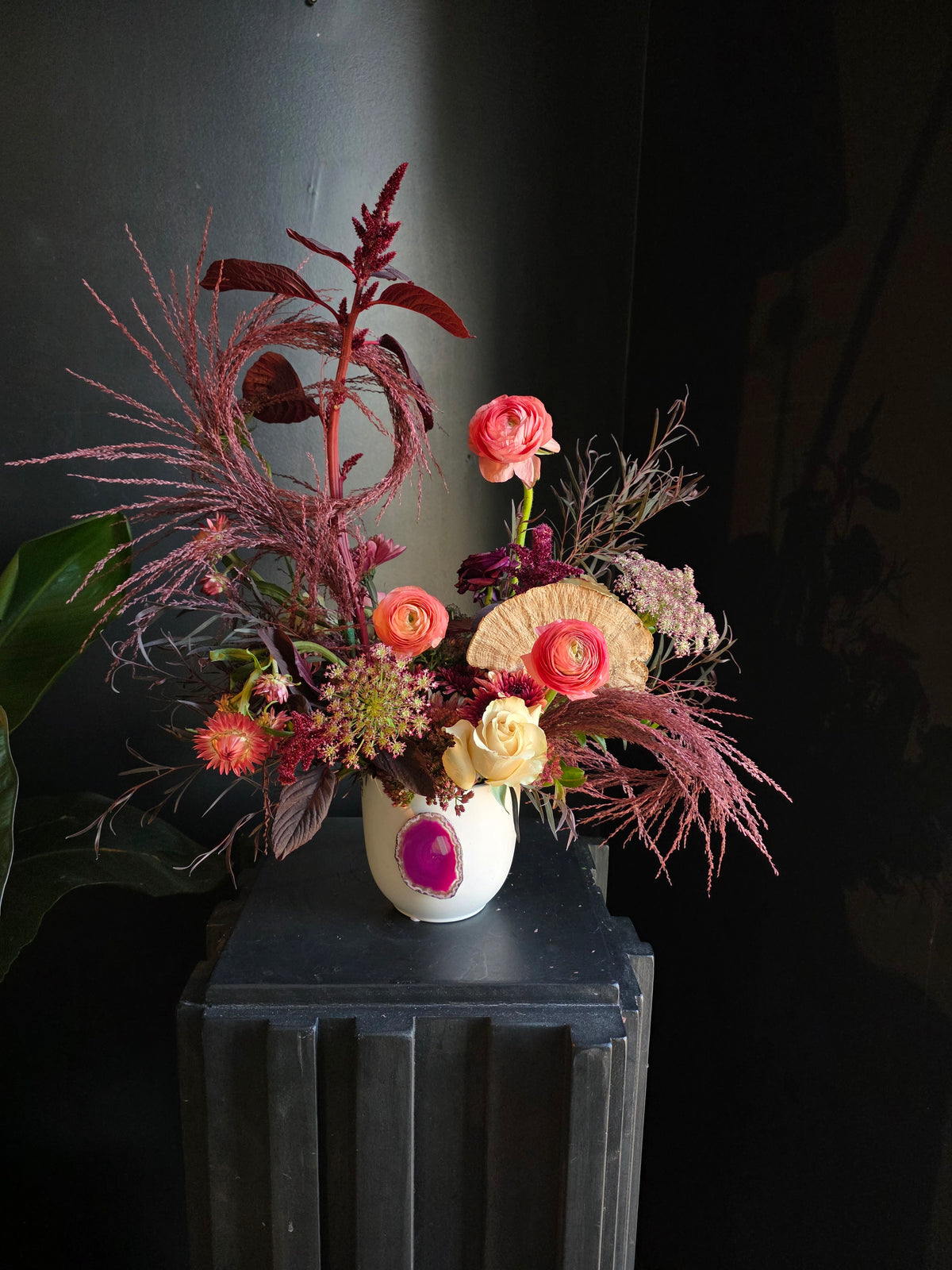 Seasonal Pottery Arrangement