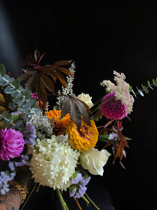 Florist Choice Modern Hand - tied Bouquet - Grow & Bloom Co.