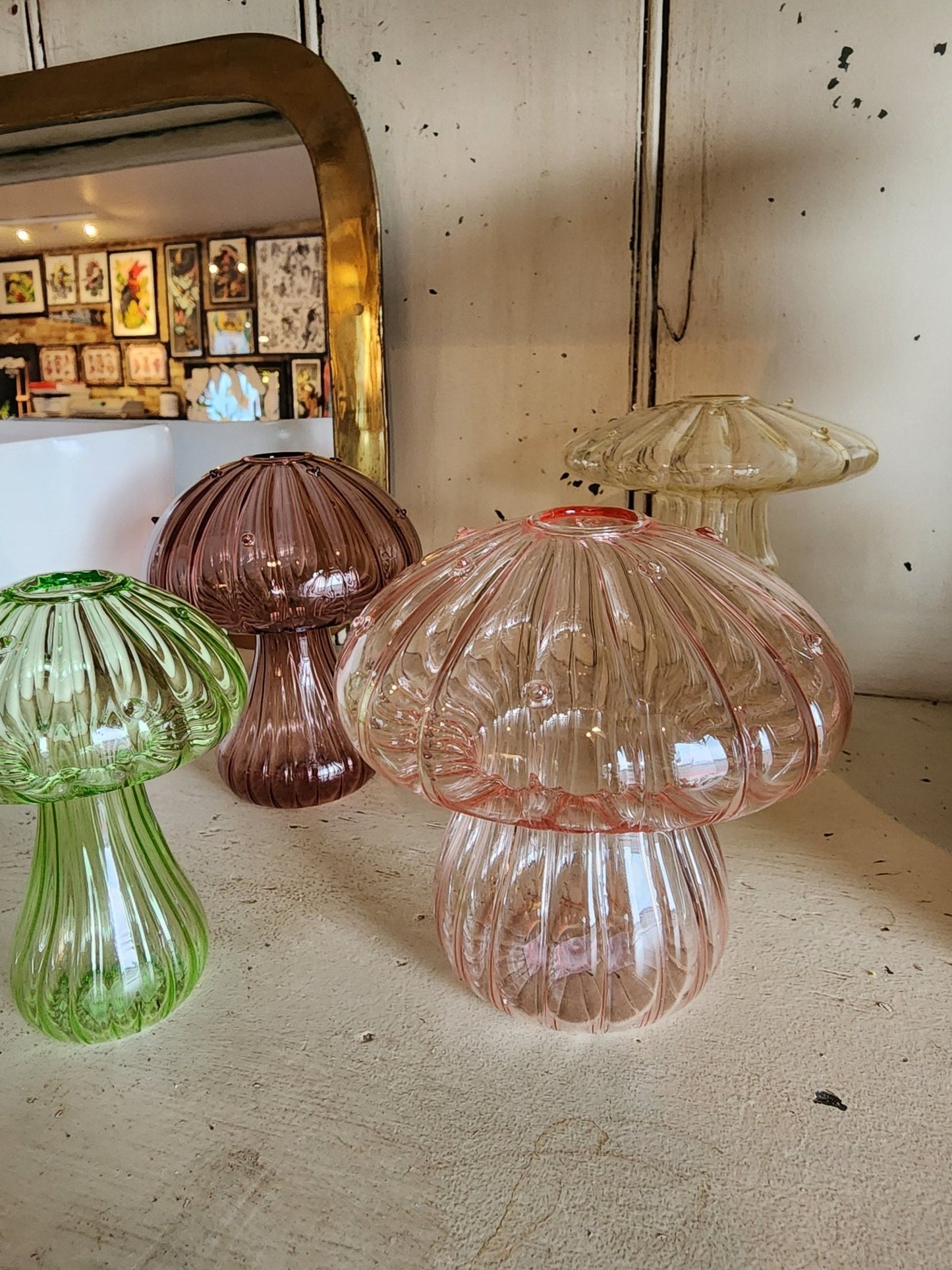 Glass Mushroom Budvase - Grow & Bloom Co.