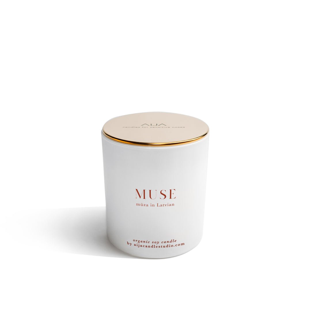 Muse Minimalist Organic Soy Candle - Aija Candle - Grow & Bloom Co.