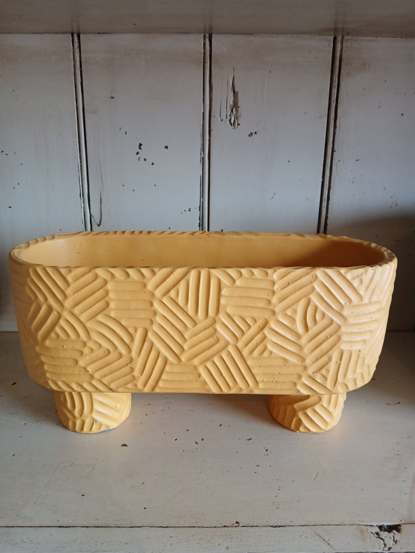 Yellow Footed Oblong Bowl - Grow & Bloom Co.