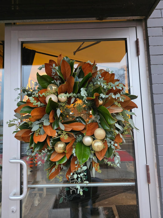 20" Luxury Magnolia Wreath - Grow & Bloom Co.