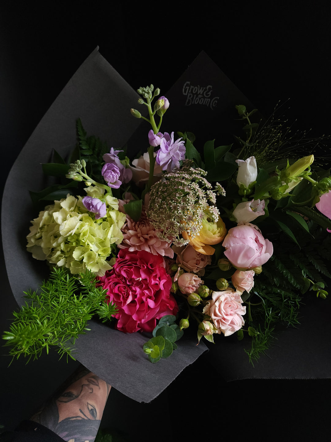 G+B Signature Handtied Bouquet - Grow & Bloom Co.