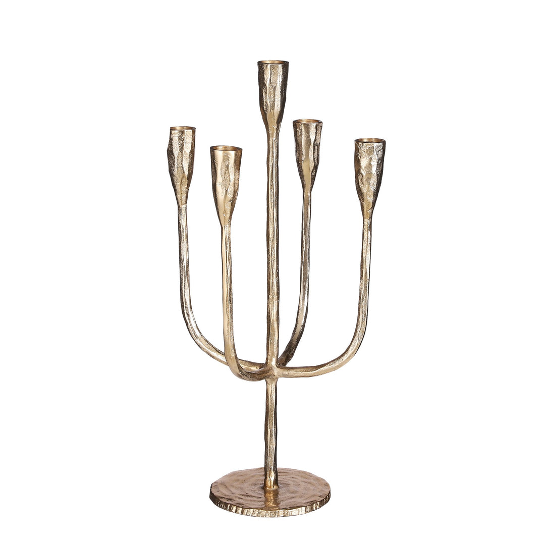 Stretto Candle Holder - Gold - 8.75" x 17"