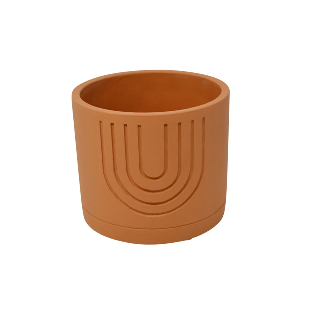 4" Terracotta Line Pot