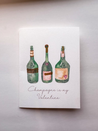 Champagne is My Valentine Card - VDK Atelier