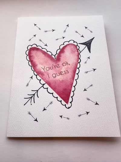 You're Ok I Guess Valentine Card - VDK Atelier