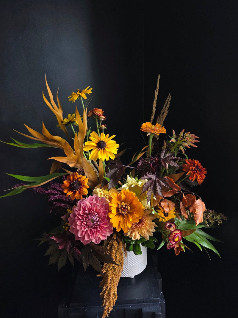Editorial floral arrangement by Grow & Bloom Co., London Ontario florist specializing in modern, artful design
