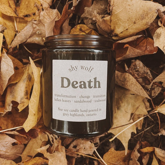Death Candle - Shywolf Candle (Black Wax) - Grow & Bloom Co.