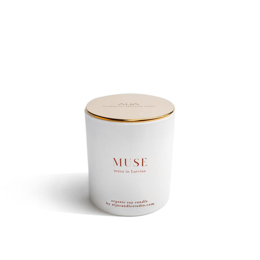 Muse Minimalist Organic Soy Candle - Aija Candle - Grow & Bloom Co.
