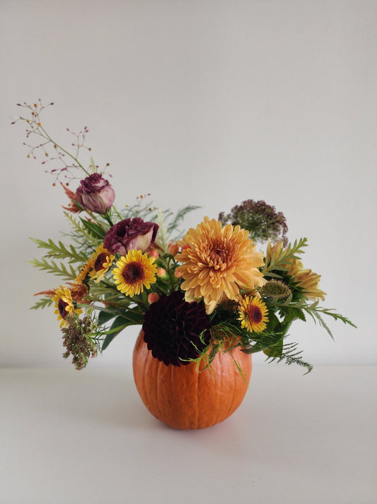 Pre - Order - Fresh Pumpkin Arrangement - Grow & Bloom Co.
