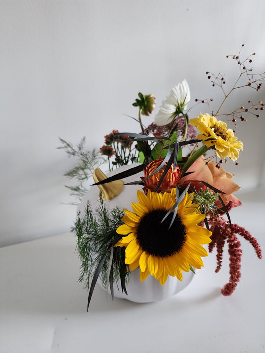 Pre - Order - Harvest Pumpkin Arrangement - Grow & Bloom Co.