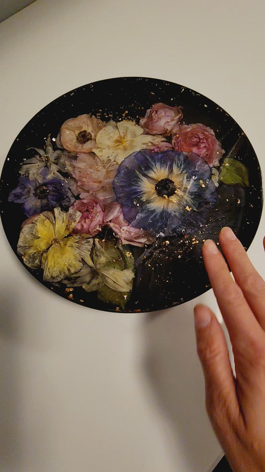 Resin Floral Lazy-Susan