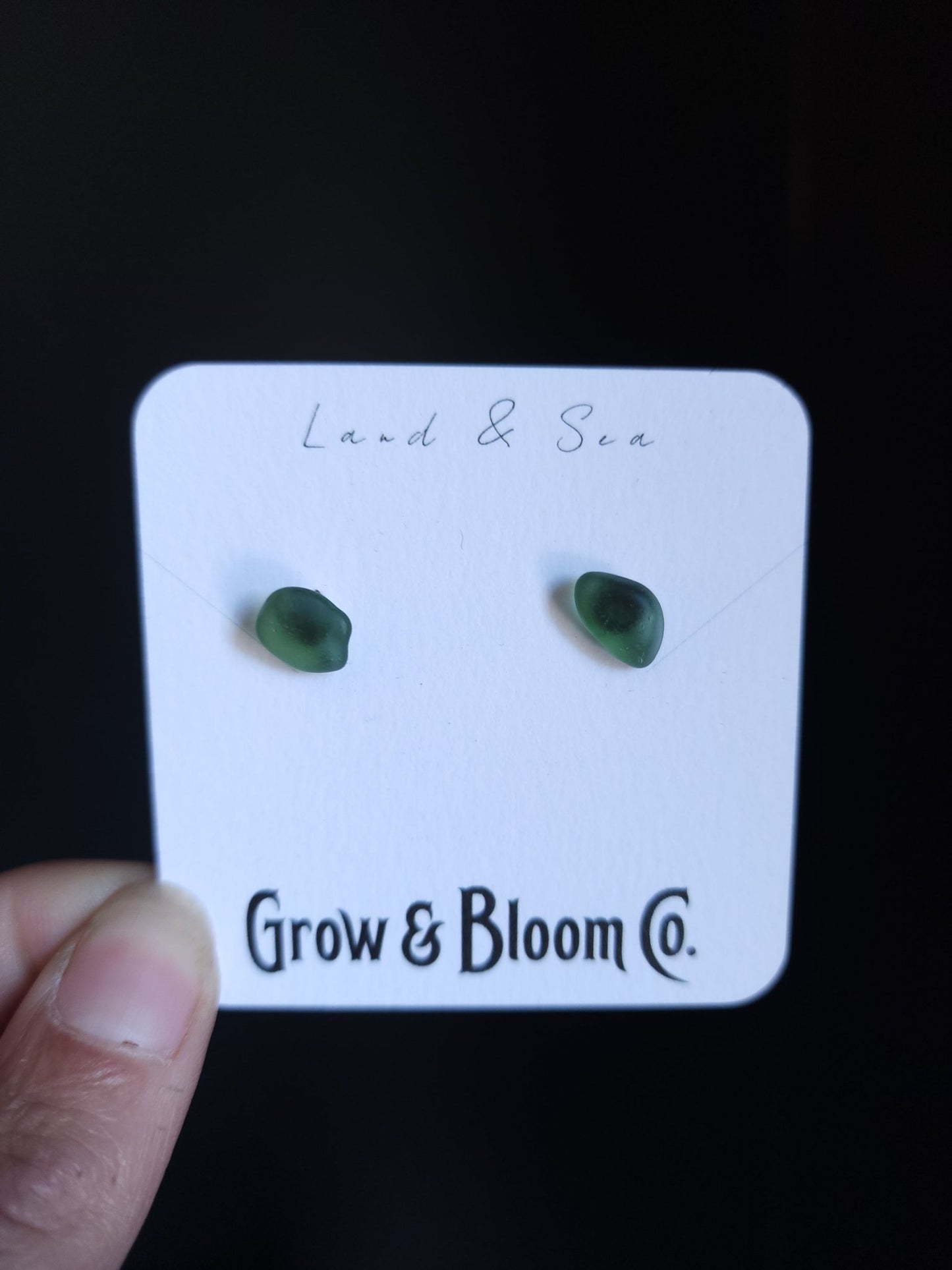 Seaglass earrings - Grow & Bloom Co.