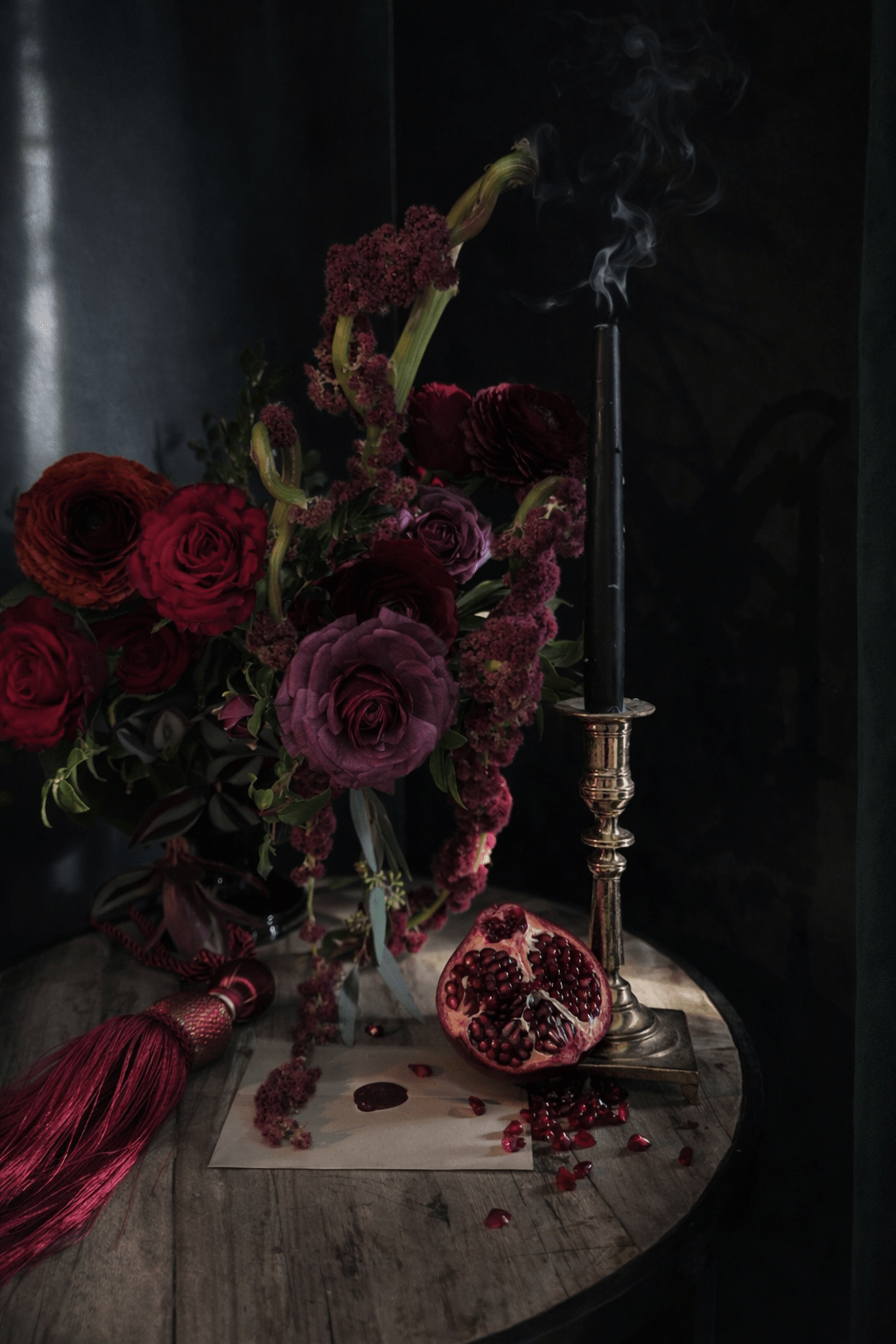Valentine's Atelier Arrangement - Botanical Noir - Grow & Bloom Co.