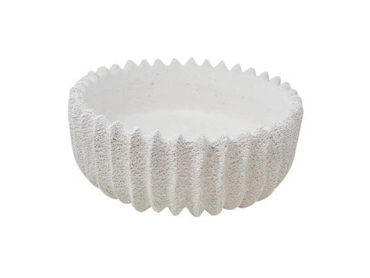 White Fluted Bowl - Grow & Bloom Co.