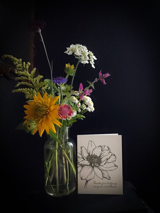 Wildflower Mini + Card Teacher Gift - Grow & Bloom Co.