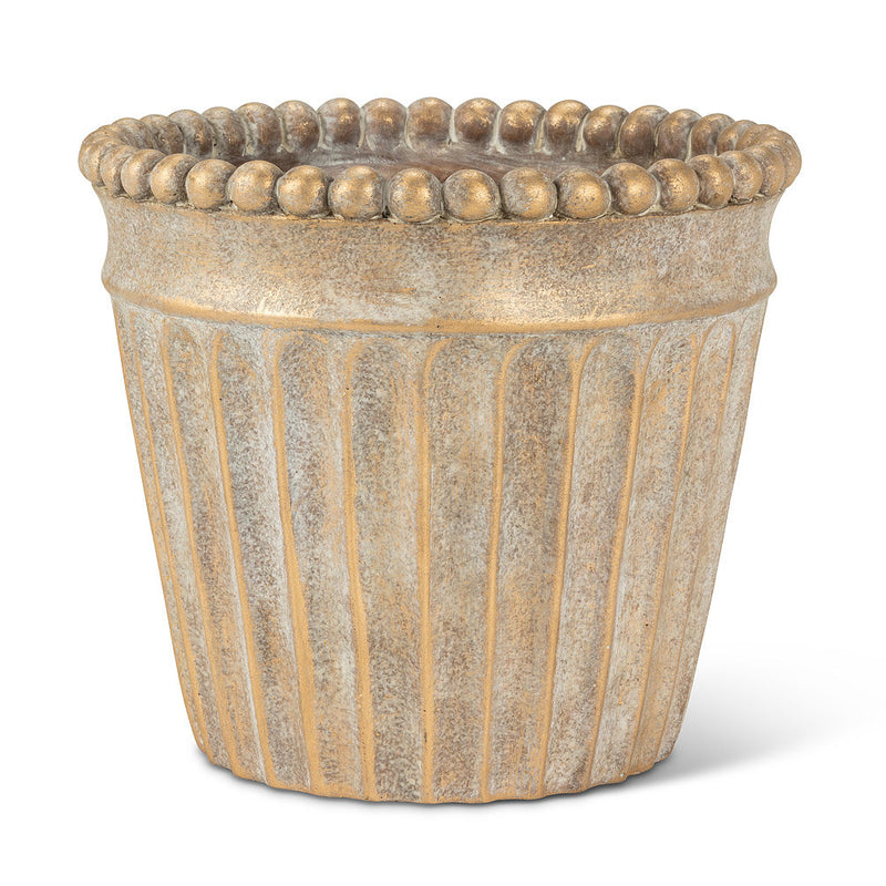 Metallic Ball Taper Planter L - 7"