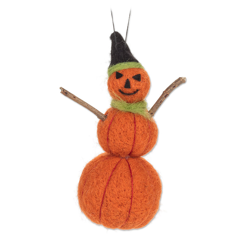 Pumpkin w Twig Arms Ornament