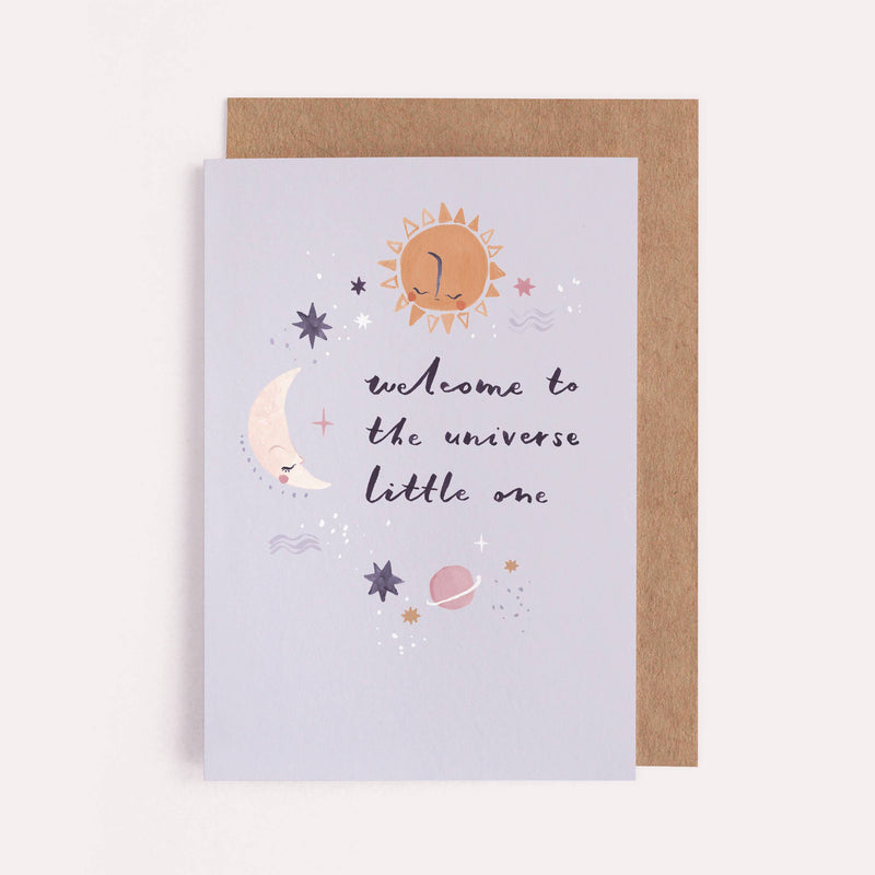 Sister Paper Co. - Universe New Baby Card | Gender Neutral Baby Card | Unisex