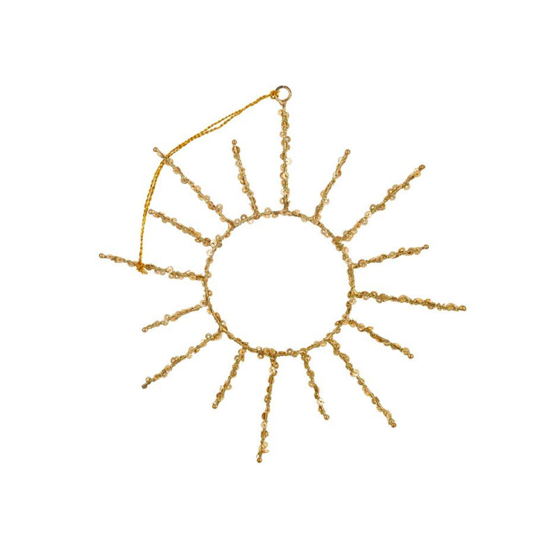 Sequin Sun Ornament