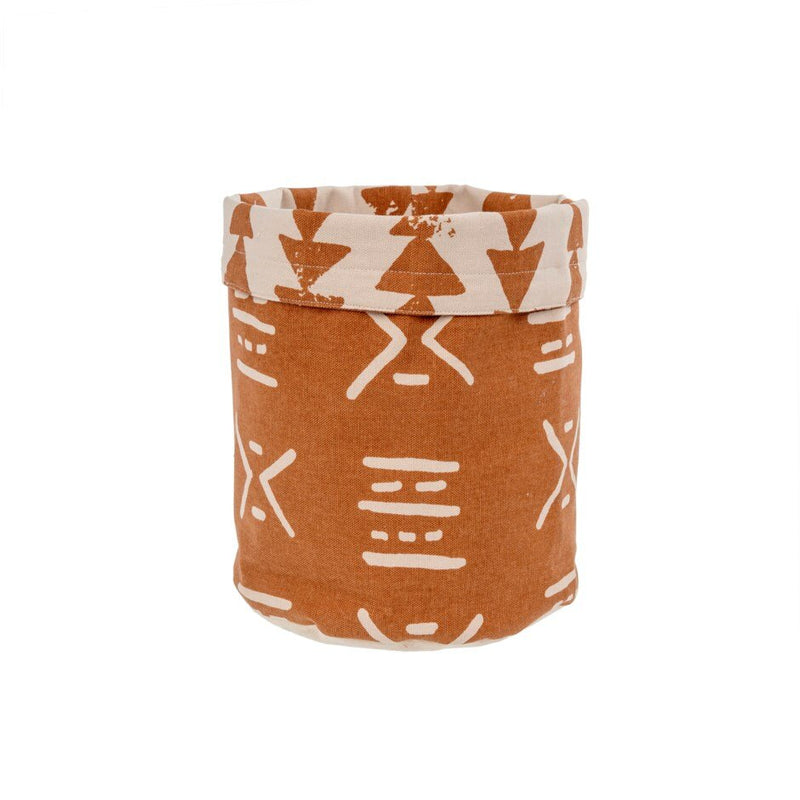 Mali Fabric Basket - Terracotta